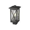Z Lite Brookside 1 Light 15" Outdoor Post Mount Fixture 2