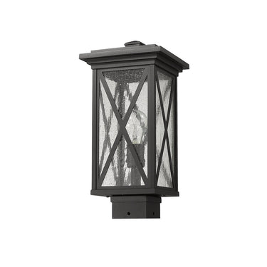 Z Lite Brookside 1 Light 15" Outdoor Post Mount Fixture 4