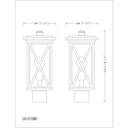 Z Lite Brookside 1 Light 16" Outdoor Post Mount Fixture 5