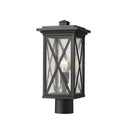 Z Lite Brookside 1 Light 16" Outdoor Post Mount Fixture 