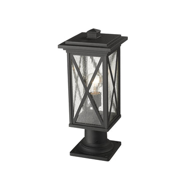Z Lite Brookside 1 Light 18" Outdoor Pier Mounted Fixture - 583PHMR-533PM-BK 2