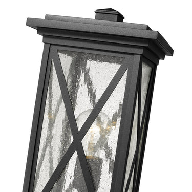 Z Lite Brookside 1 Light 18" Outdoor Pier Mounted Fixture - 583PHMR-533PM-BK 3
