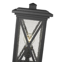 Z Lite Brookside 1 Light 18" Outdoor Pier Mounted Fixture - 583PHMS-SQPM-BK 3