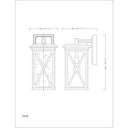 Z Lite Brookside 1 Light 18" Outdoor Wall Light 8