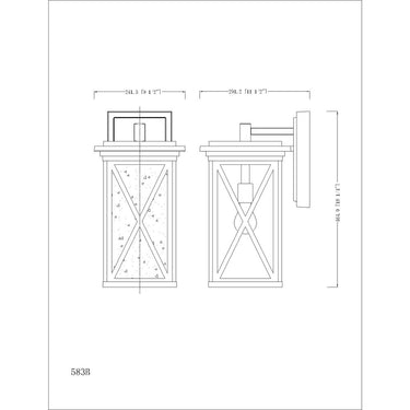 Z Lite Brookside 1 Light 18" Outdoor Wall Light 8