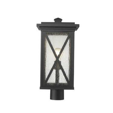 Z Lite Brookside 1 Light 19" Outdoor Post Mount Fixture 1