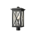 Z Lite Brookside 1 Light 19" Outdoor Post Mount Fixture 