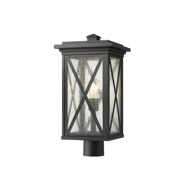 Z Lite Brookside 1 Light 19" Outdoor Post Mount Fixture 