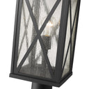 Z Lite Brookside 1 Light 21" Outdoor Pier Mounted Fixture - 583PHBR-533PM-BK 3