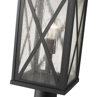 Z Lite Brookside 1 Light 21" Outdoor Pier Mounted Fixture - 583PHBR-533PM-BK 3