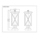 Z Lite Brookside 1 Light 21" Outdoor Pier Mounted Fixture - 583PHBS-SQPM-BK 7
