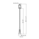 Z Lite Broughton 2 Light 113" Outdoor Post Mounted Fixture 7