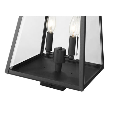 Z Lite Broughton 2 Light 18" Outdoor Post Mount Fixture 3