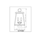 Z Lite Broughton 2 Light 18" Outdoor Post Mount Fixture 5