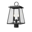 Z Lite Broughton 2 Light 19" Outdoor Post Mount Fixture 