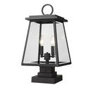 Z Lite Broughton 2 Light 21" Outdoor Pier Mounted Fixture 