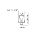 Z Lite Broughton 2 Light 23" Outdoor Pier Mounted Fixture 7