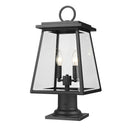 Z Lite Broughton 2 Light 23" Outdoor Pier Mounted Fixture 