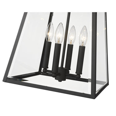 Z Lite Broughton 4 Light 19" Outdoor Chain Mount Ceiling Fixture 3