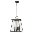 Z Lite Broughton 4 Light 19" Outdoor Chain Mount Ceiling Fixture 