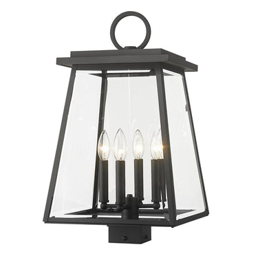 Z Lite Broughton 4 Light 21" Outdoor Post Mount Fixture 