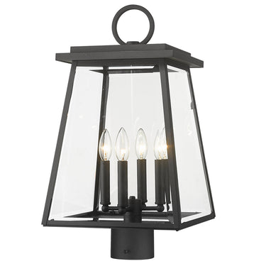 Z Lite Broughton 4 Light 22" Outdoor Post Mount Fixture 