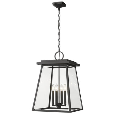 Z Lite Broughton 4 Light 23" Outdoor Chain Mount Ceiling Fixture 