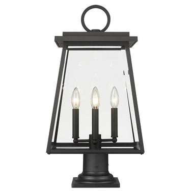 Z Lite Broughton 4 Light 24" Outdoor Pier Mounted Fixture - 521PHBR-533PM-BK 1