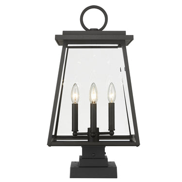 Z Lite Broughton 4 Light 24" Outdoor Pier Mounted Fixture - 521PHBS-SQPM-BK 2