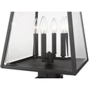 Z Lite Broughton 4 Light 24" Outdoor Pier Mounted Fixture - 521PHBS-SQPM-BK 3