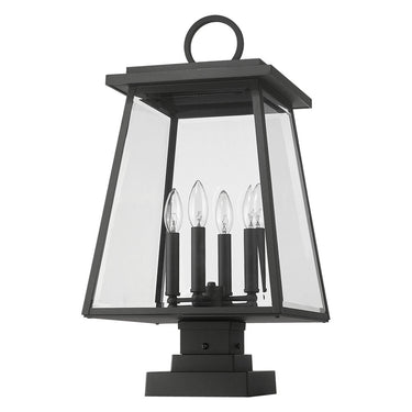 Z Lite Broughton 4 Light 24" Outdoor Pier Mounted Fixture - 521PHBS-SQPM-BK 4