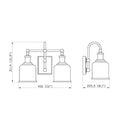 Z Lite Bryant 2 Light Vanity Wall Sconce 7