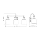 Z Lite Bryant 3 Light Vanity Wall Sconce 7