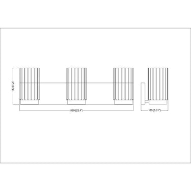Z-Lite Burk 3 Light Vanity Wall Sconce 7