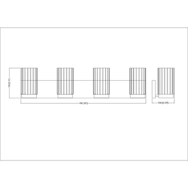 Z-Lite Burk 4 Light Vanity Wall Sconce 7