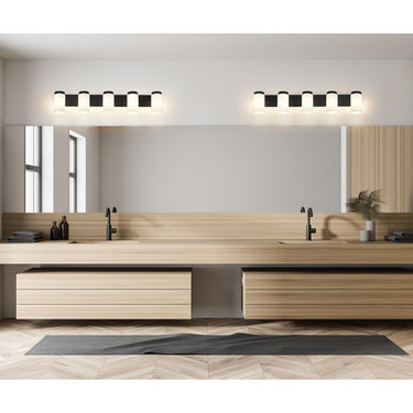 Z-Lite Burk 5 Light Vanity Wall Sconce 28