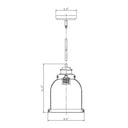 Z-Lite Burren 8.75" 1 Light Pendant 7