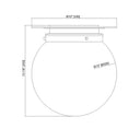 Z-Lite Calhoun 1 Light Flush Mount 7