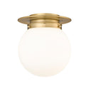 Z-Lite Calhoun 1 Light Flush Mount in Heritage Brass 