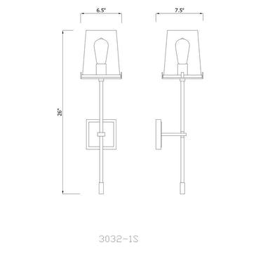 Z-Lite Callista 1 Light Wall Sconce 6