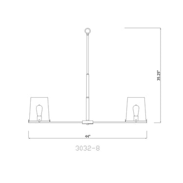 Z-Lite Callista 44" 8 Light Chandelier 7