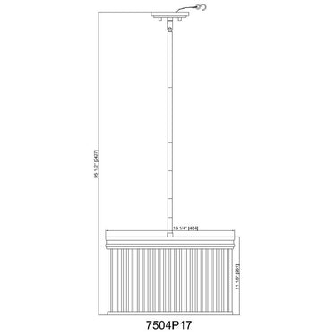 Z-Lite Carnaby 18.25" 5 Light Pendant 7
