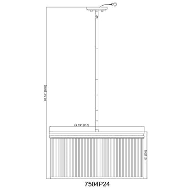 Z-Lite Carnaby 24.25" 6 Light Chandelier 7