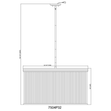Z-Lite Carnaby 32.25" 9 Light Chandelier 7