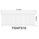 Z-Lite Carnaby 4 Light Flush Mount - 7504FS18 7