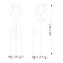 Z-Lite Cassian 1 Light Wall Sconce 7