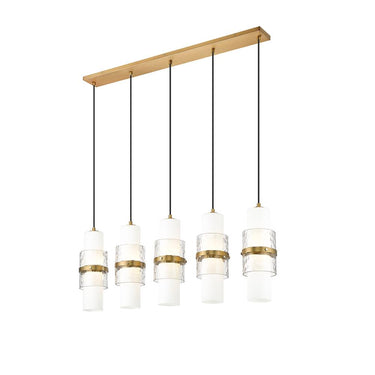 Z-Lite Cayden 4.75" 5 Light Linear Chandelier 17