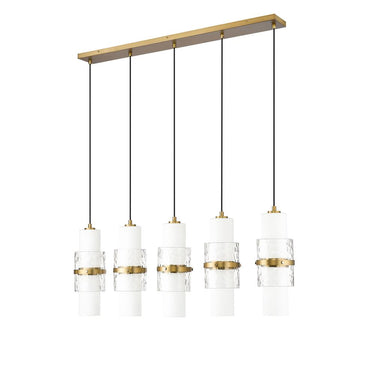 Z-Lite Cayden 4.75" 5 Light Linear Chandelier 19