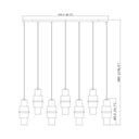 Z-Lite Cayden 4.75" 7 Light Linear Chandelier 7