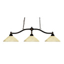 Z-Lite Chance 3 Light Billiard - 147-BILL-A14SHADE 
